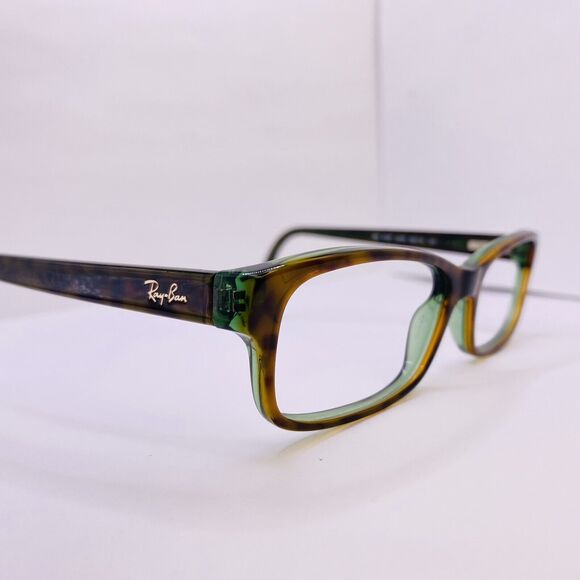 Ray-Ban Authentic Eyeglasses RB 5187 2445 52 [] 16 140 MM Ivory Tortoise Green - Picture 2 of 9